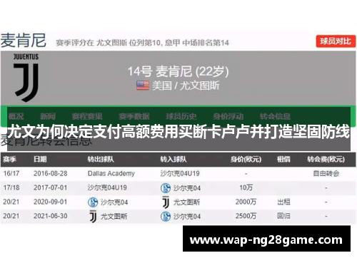 尤文为何决定支付高额费用买断卡卢卢并打造坚固防线